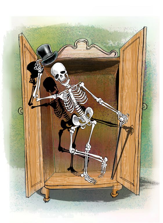 Idiom - Skeleton in the Closet